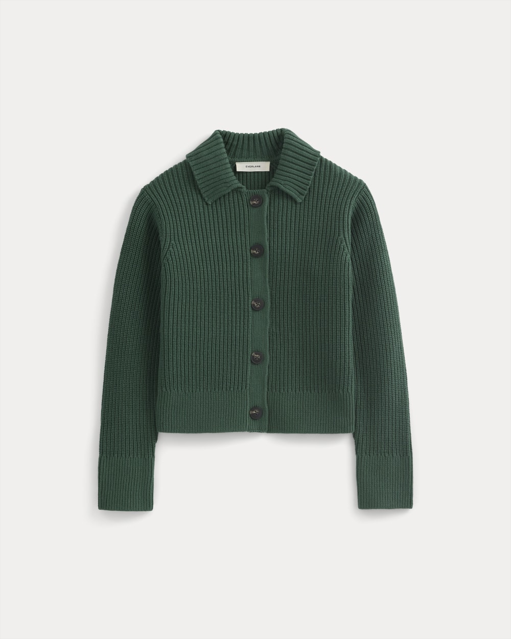 Shrunken Cardigan in Everyday Cotton | Hunter Green
