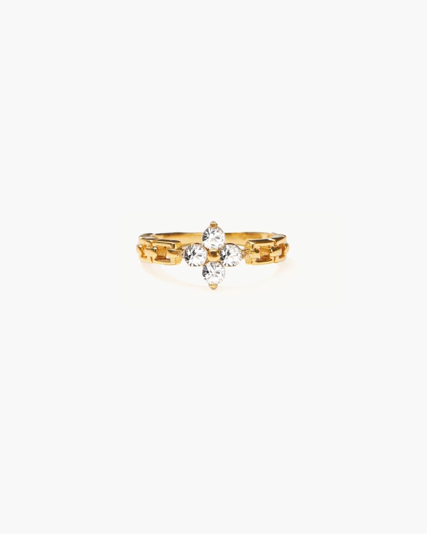 Lucky Clover Ring in Silver