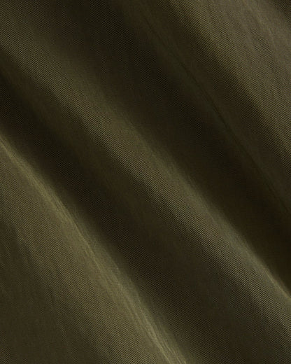 Drapey Twill Trench | Olive Night