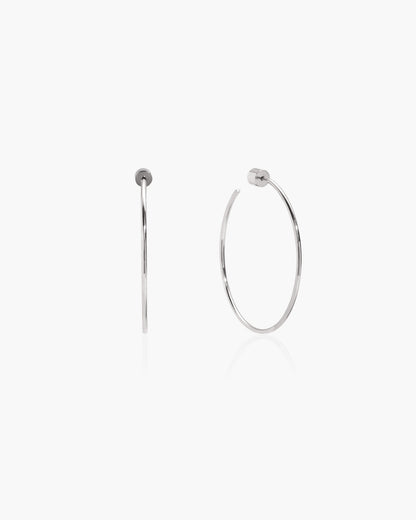 Gold Skinny Hoop Earrings