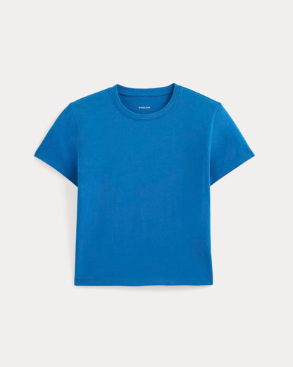 The Box-Cut Tee in Essential Cotton | Imperial Blue | No Pocket