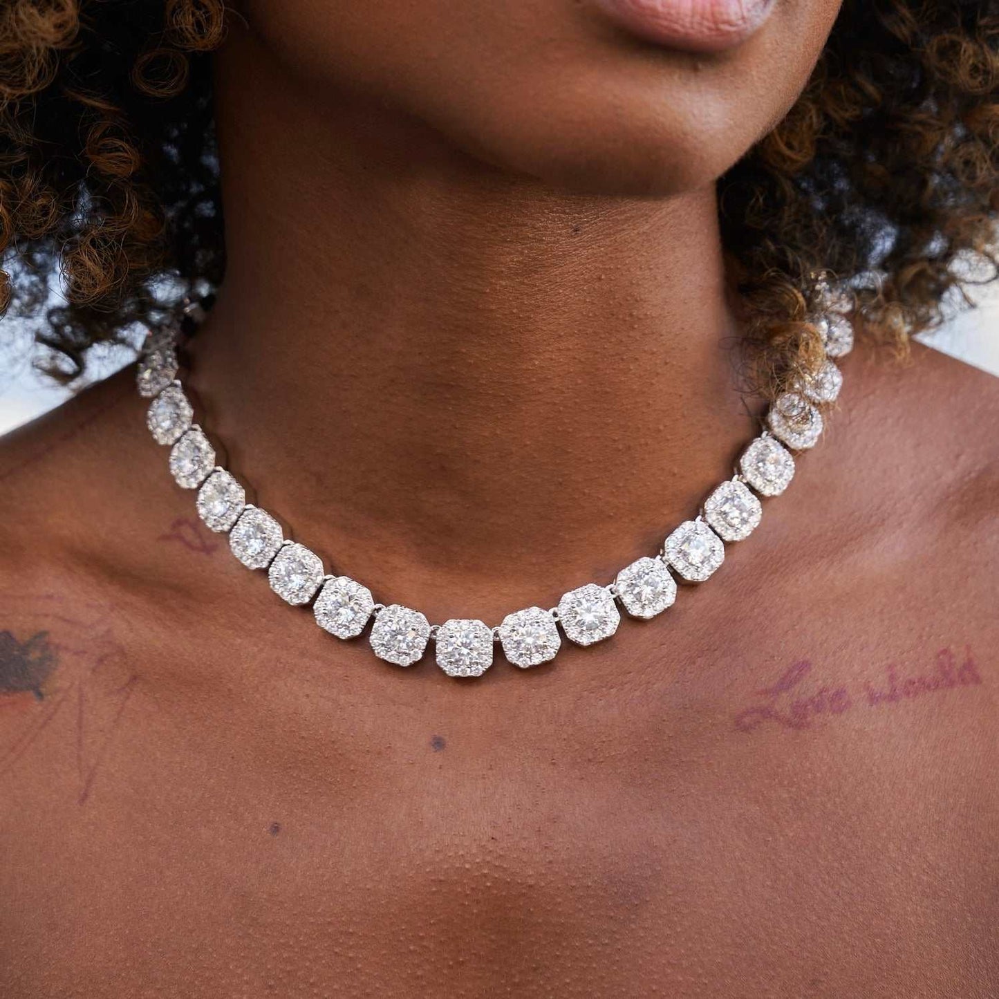 Clustered Tennis Necklace + Bracelet Bundle- 12mm