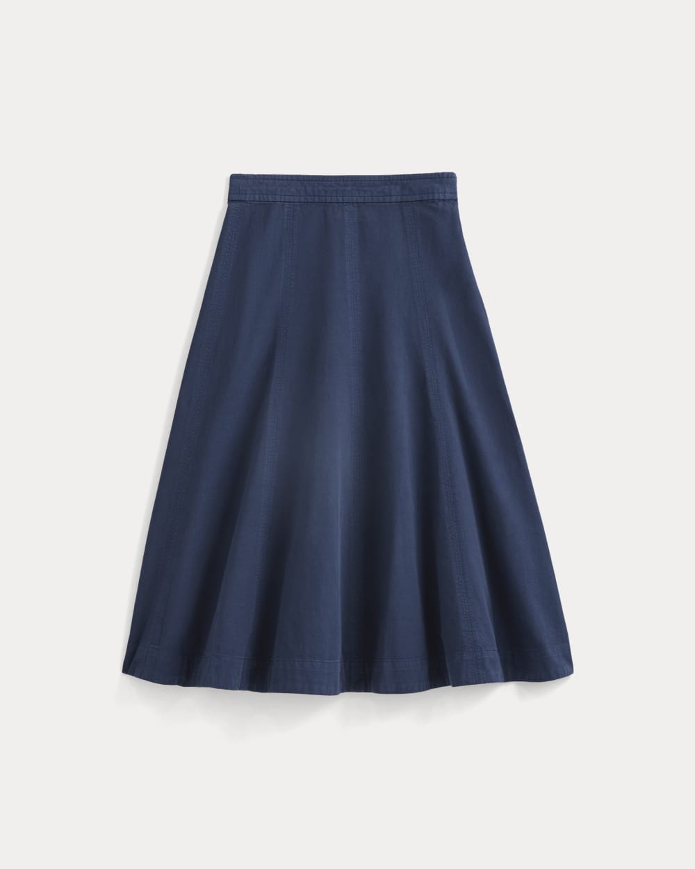 Seamed Midi Skirt | Navy
