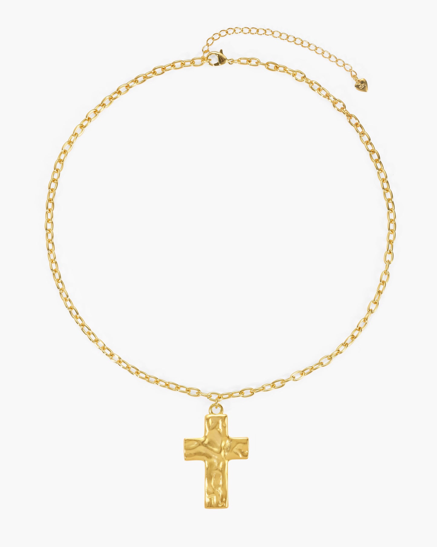 Icon Cross Necklace in Gold