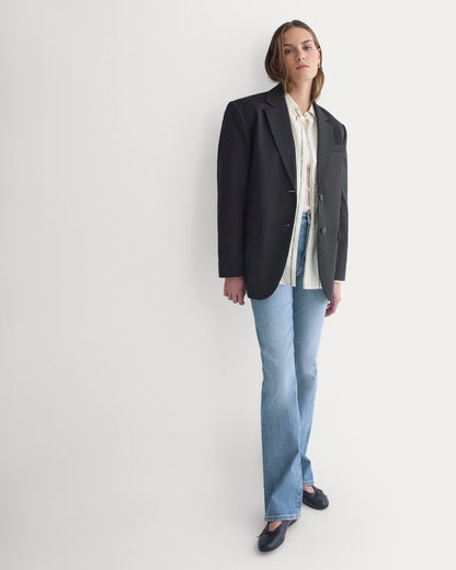 Tailored Drape Blazer | Black