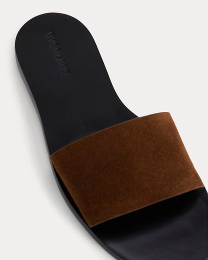 Suede Slide Sandal | Russet Suede