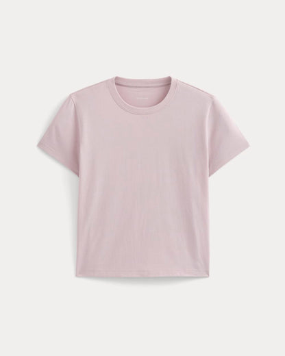 The Box-Cut Tee in Essential Cotton | Burnished Lilac | No Pocket