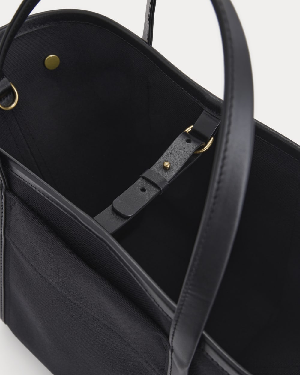 Canvas Mini Lug Tote | Black