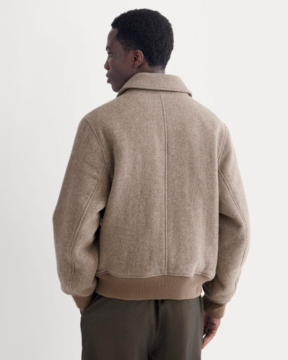 ReWool Flight Jacket | Heather Taupe