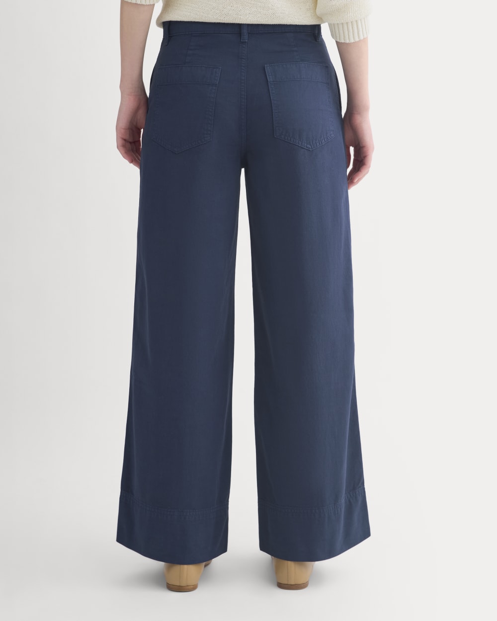 Seamed Wide-Leg Pant | Navy