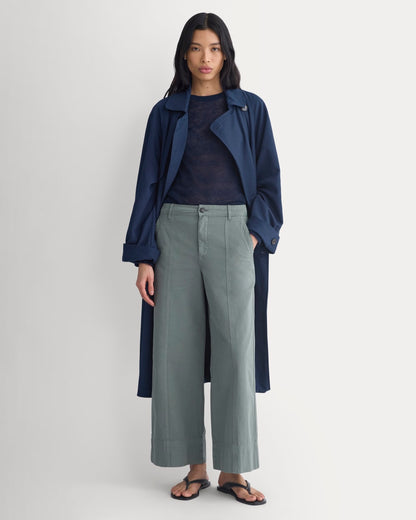 Seamed Wide-Leg Pant | Agave Green