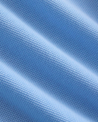 Pique Boxy Polo | Open Air Blue