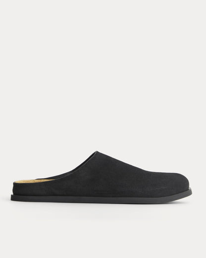 Suede Clog | Black Suede
