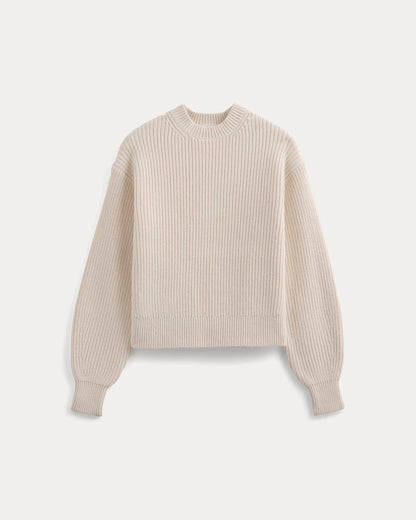 Cropped Ribbed Crew in Everyday Cotton | Canvas