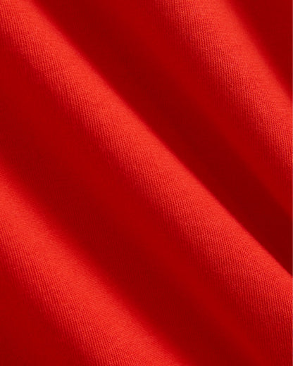 The Box-Cut Tee in Essential Cotton | Fiery Red | No Pocket