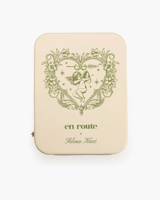 Isola Heart Jewelry Box in Beige