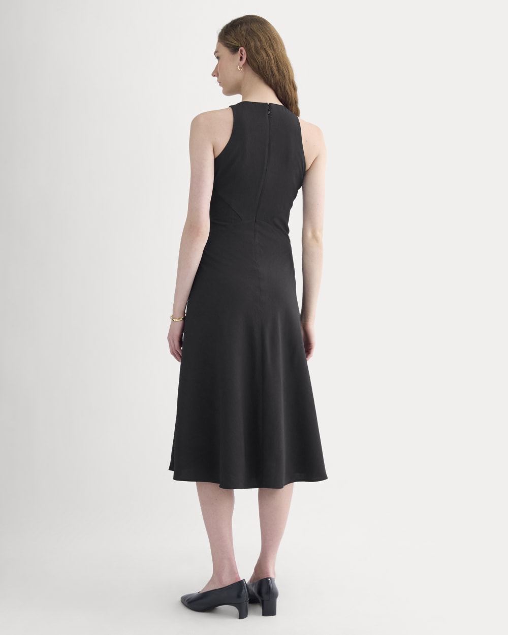 Sleeveless Seamed Dress | Black