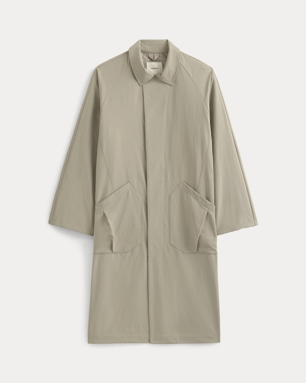 Re:Cycled Nylon Mac Coat | Trench Coat Khaki