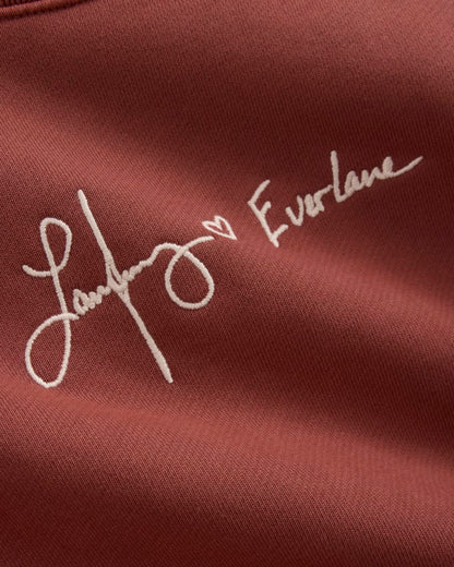 Everlane x The Laufey Foundation Cropped Sweatshirt | Dusty Red