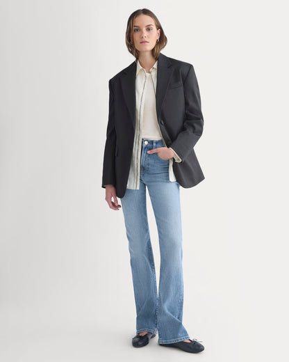 Tailored Drape Blazer | Black