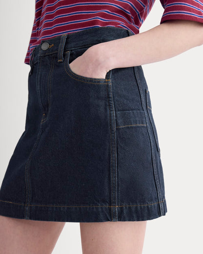 Denim Utility Mini Skirt | Tungsten Rinse