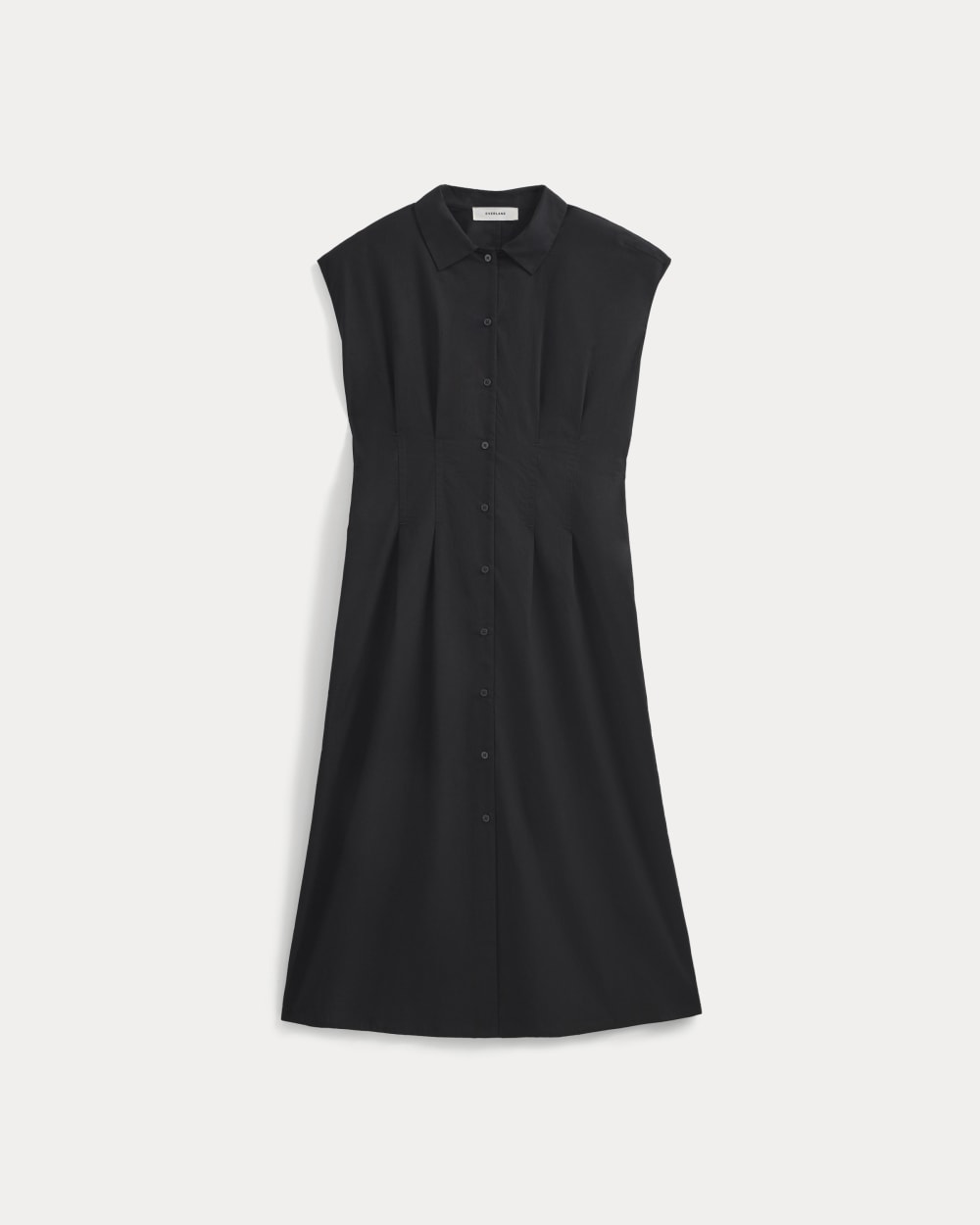 Muscle Shirtdress in Lightweight Cotton | Black