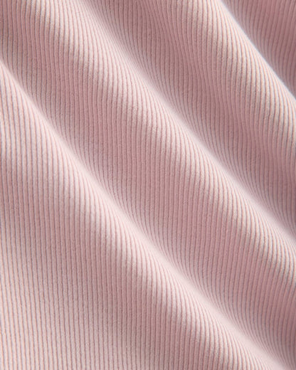 Luxe Rib Deep U-Neck Top | Burnished Lilac