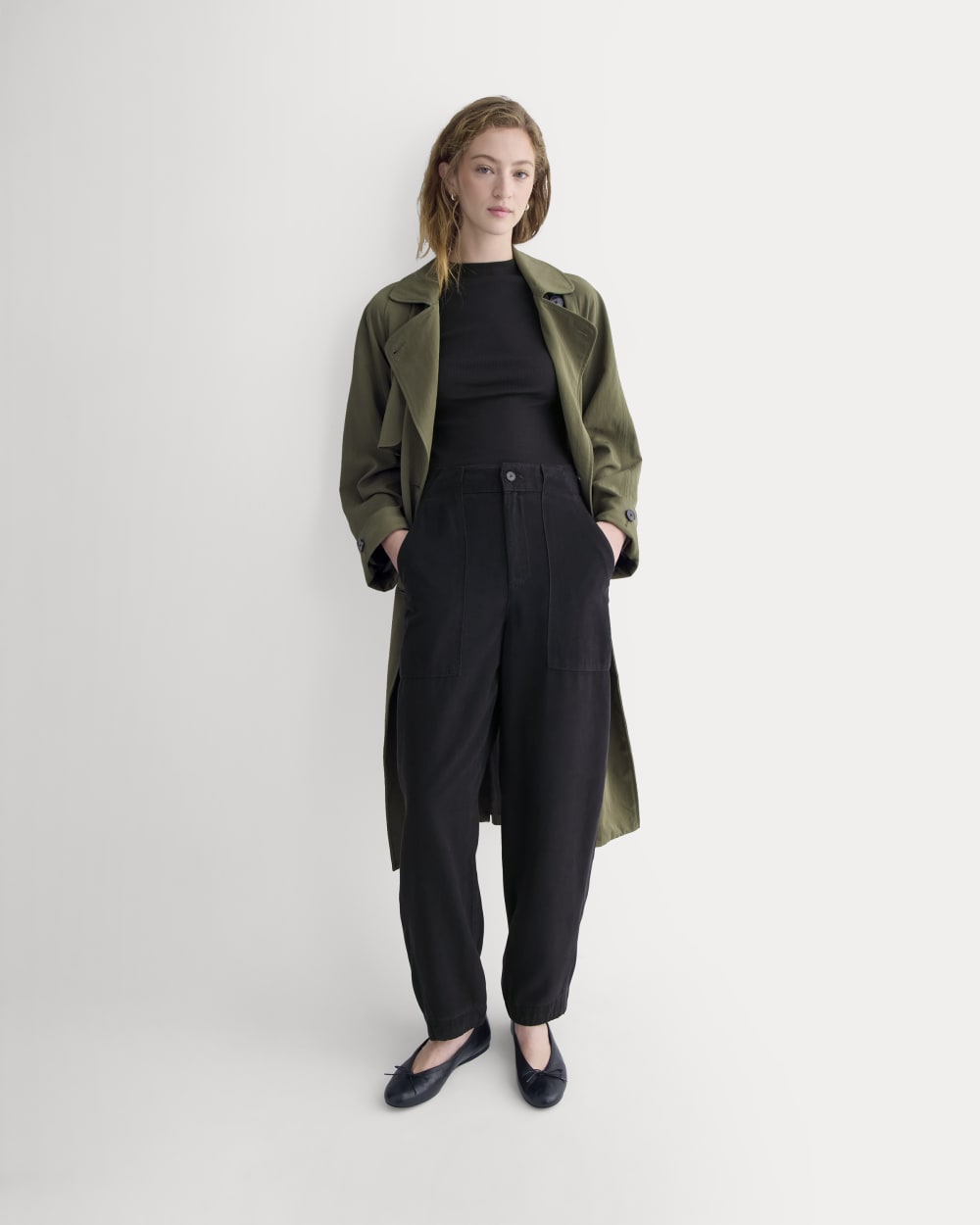 Patch Pocket Ballon Pant in Buttersoft | Black