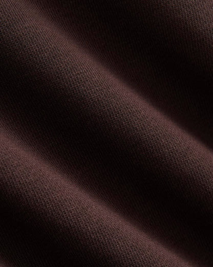 Luxe Fleece Zip Polo | Dark Chocolate