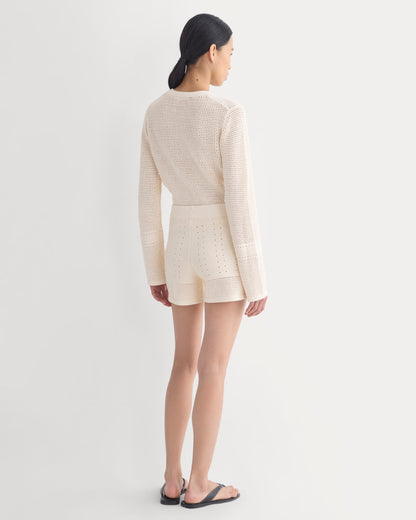 Open-Knit Short in Everyday Cotton | Canvas