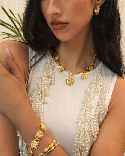 Golden Hojas Necklace
