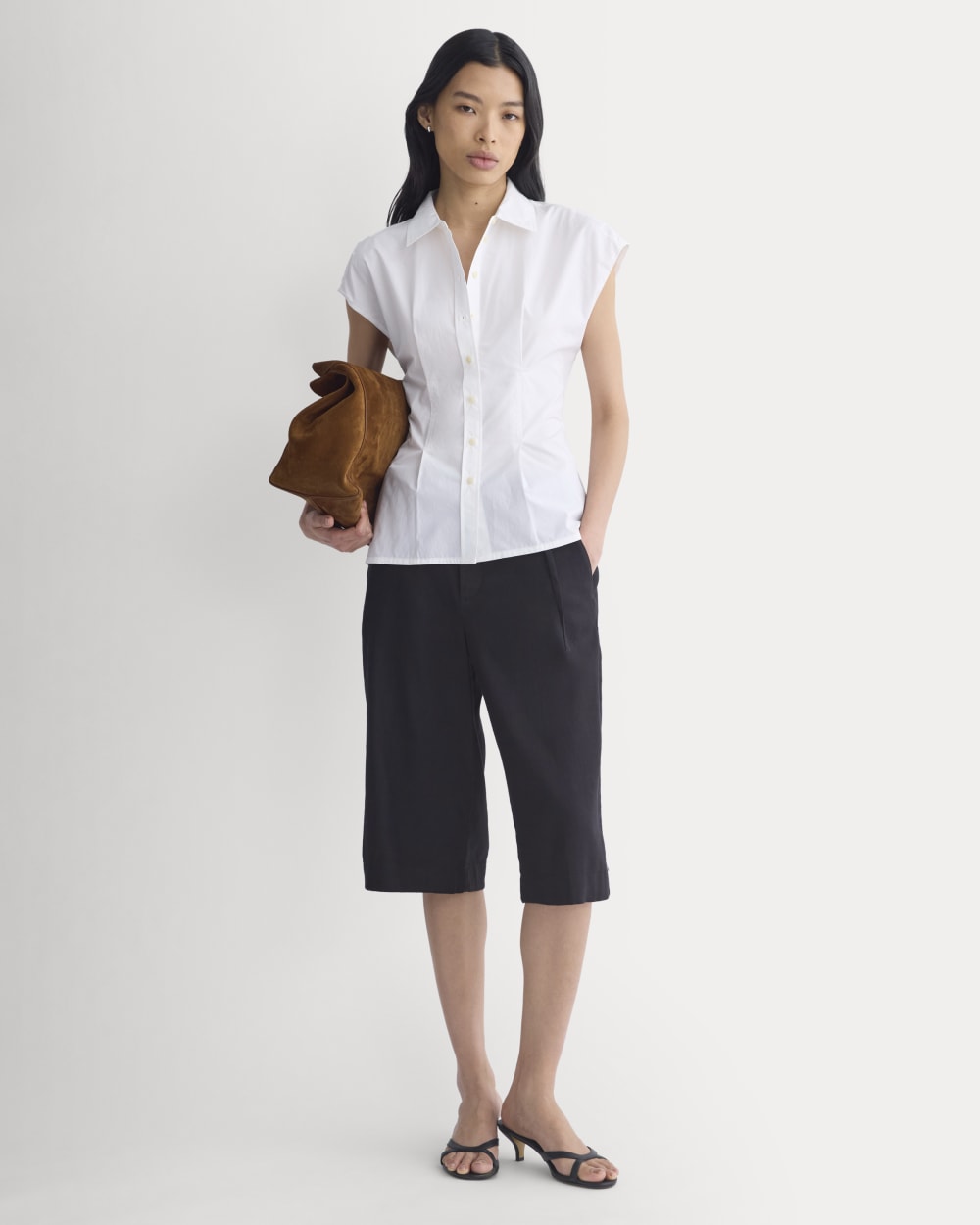 Muscle Shirt in Lightweight Cotton | White