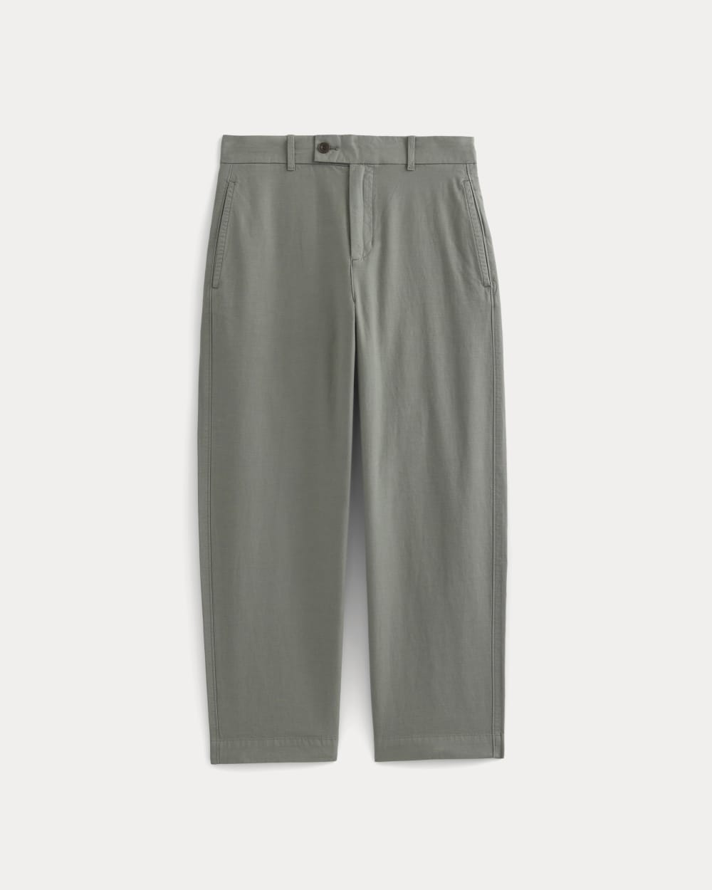 Cropped Slub Trouser | Agave Green