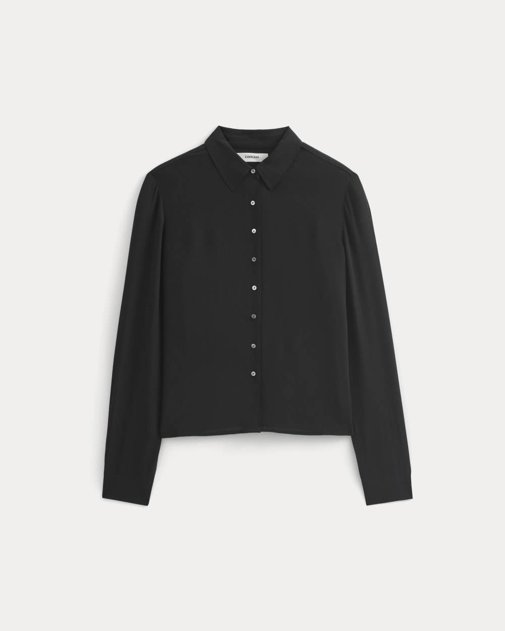 Shrunken Top in Washable Silk | Black