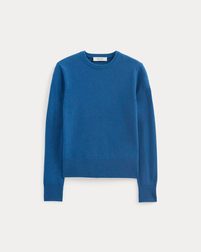 Cashmere Slim Crew Sweater | Classic Blue