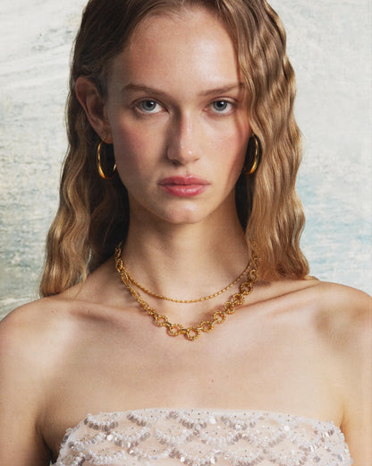 Sloane Hoop Earrings in Gold