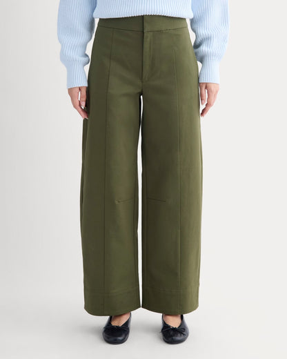 Seamed Balloon Pant | Olive Night