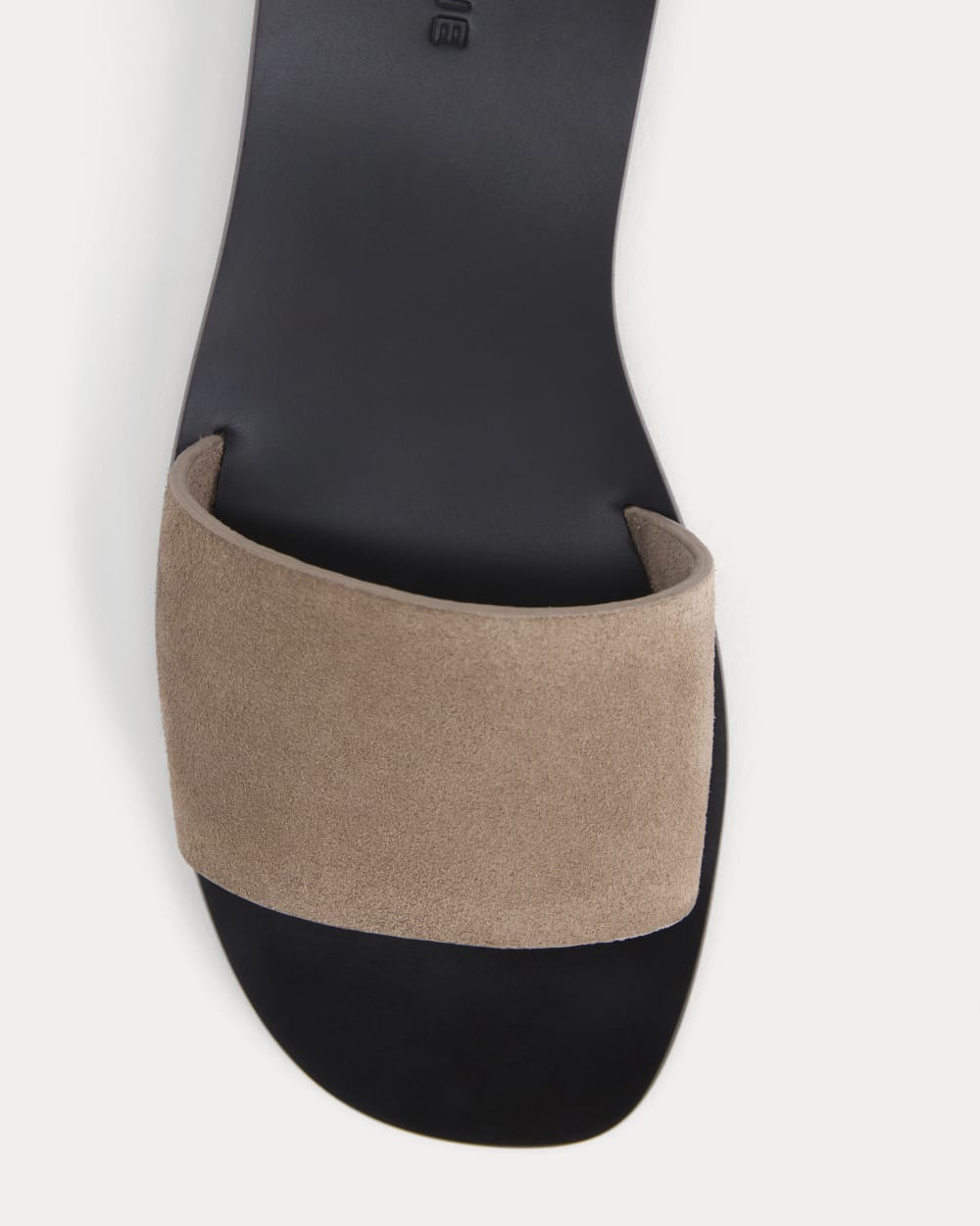 Suede Slide Sandal | Almond Buff Suede