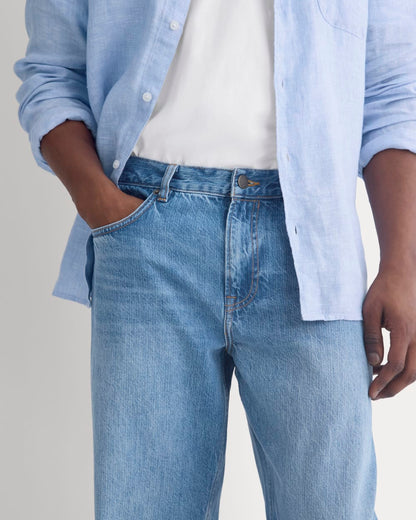 Relaxed Italian Selvedge Jean | Medium Indigo
