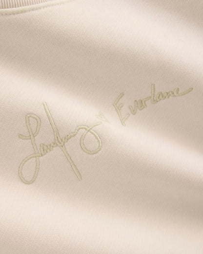 Everlane x The Laufey Foundation Cropped Sweatshirt | Pale Peony