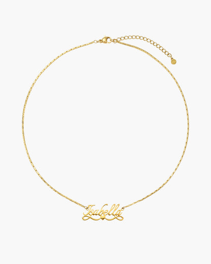 Personalized Name Necklace, Angel Wings