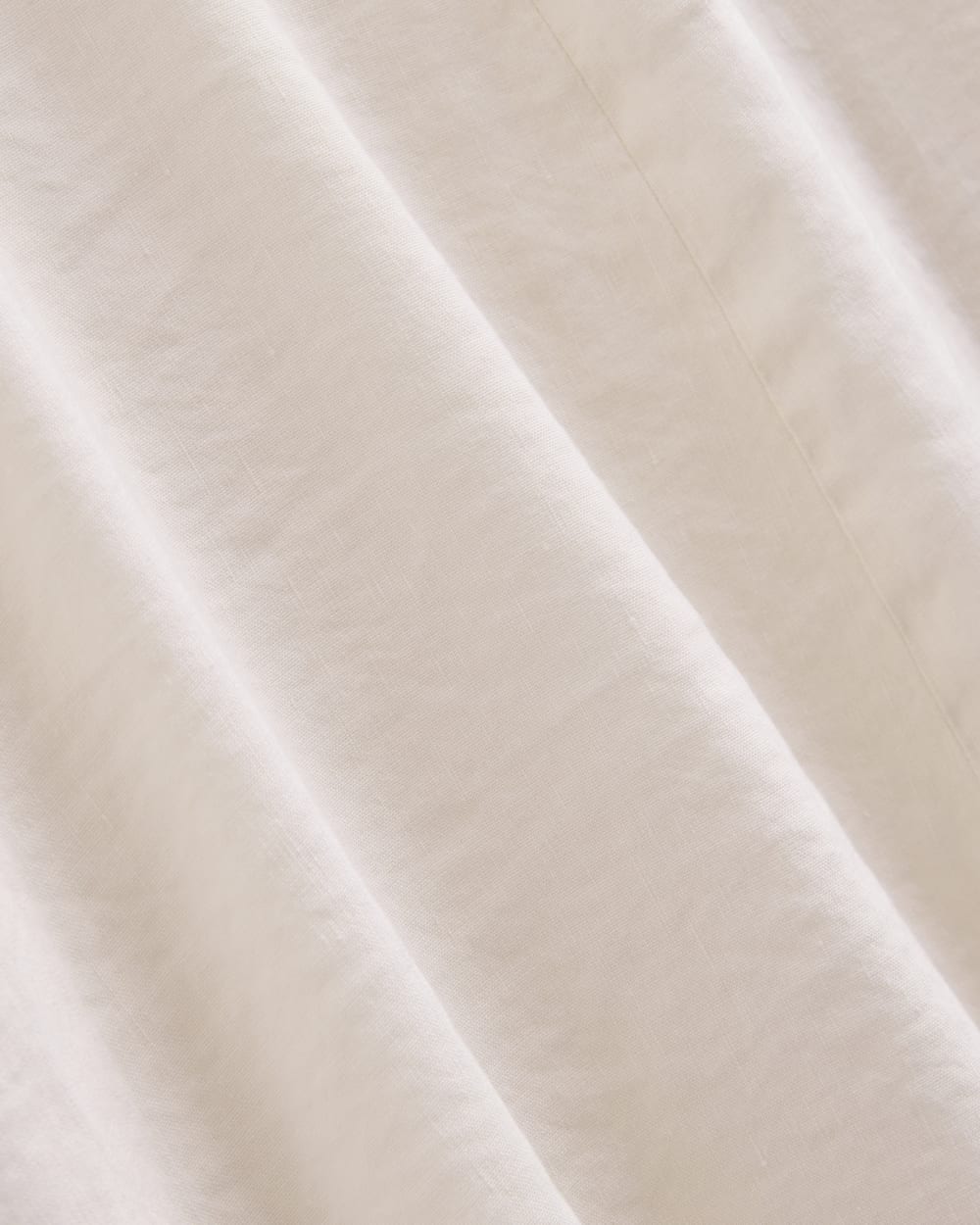 Cinched Dress in Stretch Linen | Bone