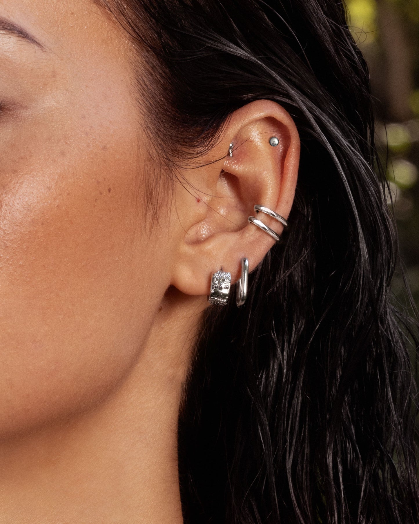 Adjustable Ear Cuffs in Silver