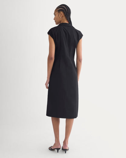 Muscle Shirtdress in Lightweight Cotton | Black