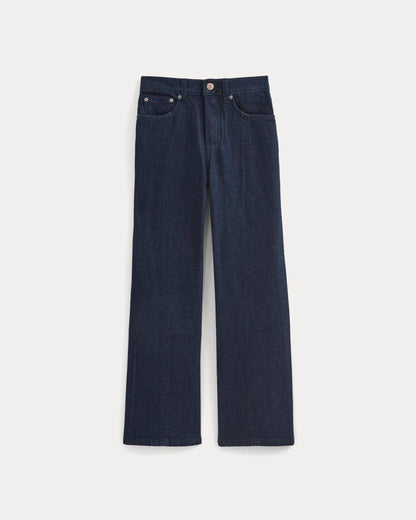 High-Rise Kick Flare Jean | Tungsten Rinse