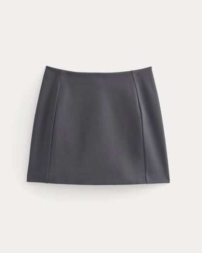 Ponte Mini Skirt | Graphite