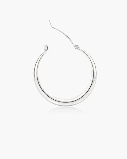 Sloane Hoop Earrings in Silver