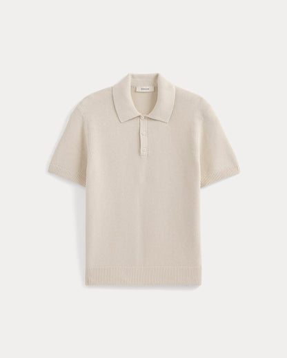 Seed Stitch Polo | Birch