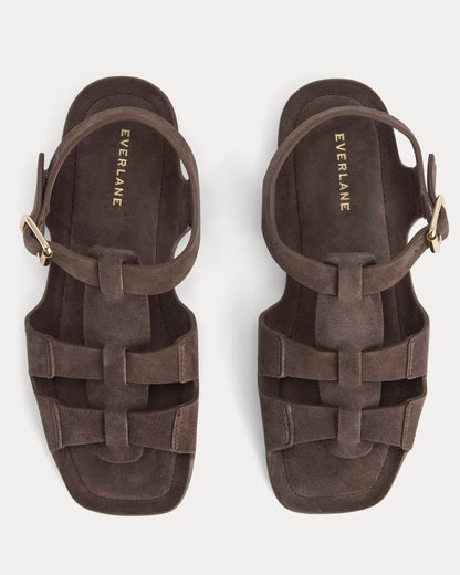Made in Italy Opanka Sandal | Cacoa Suede