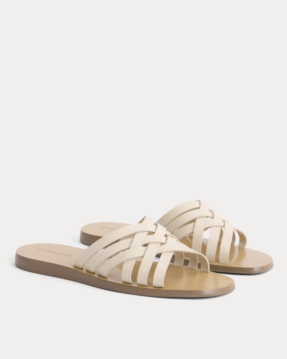 Leather Triple Crisscross Sandal | Canvas